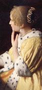 Johannes Vermeer Details of Mistress and maid oil painting reproduction